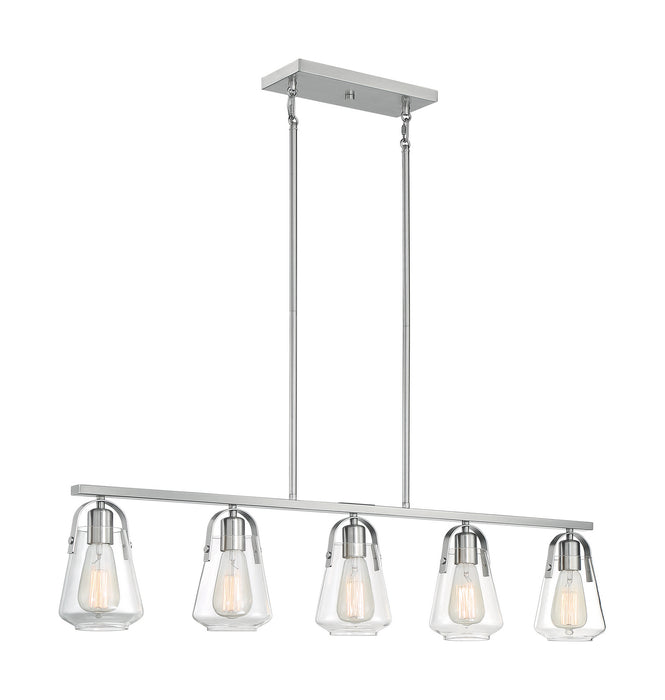 Nuvo Lighting 60-7114 Five Light Island Pendant, Brushed Nickel