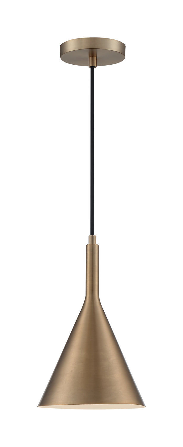 Nuvo Lighting 60-7117 One Light Pendant, Burnished Brass