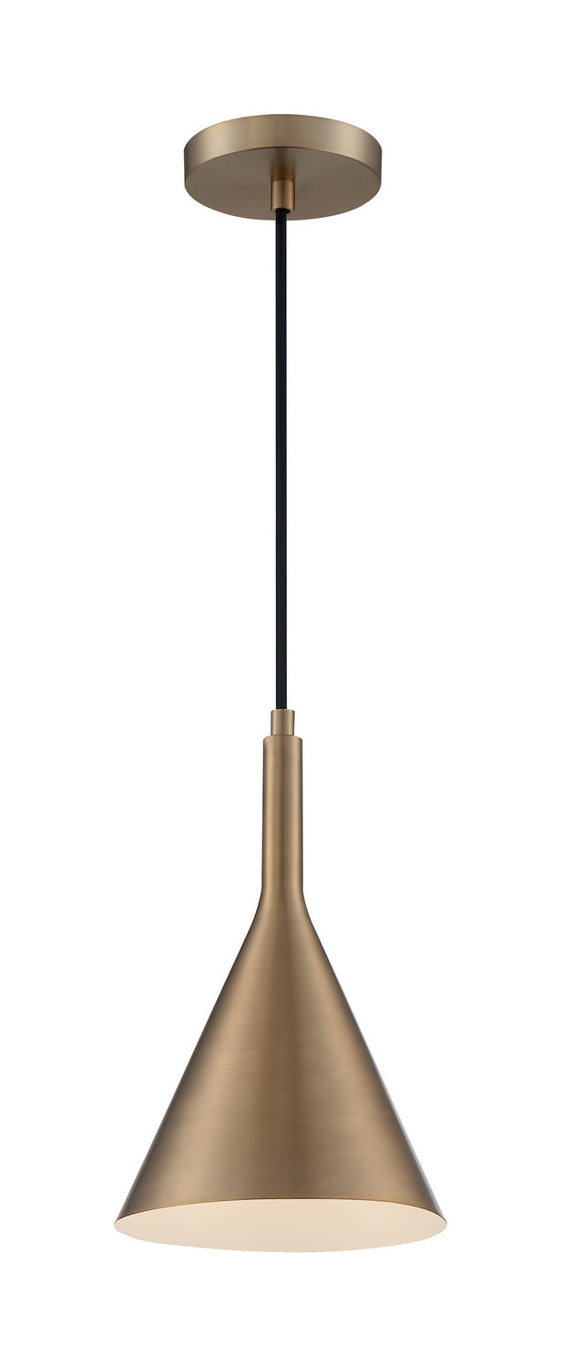 Nuvo Lighting 60-7117 One Light Pendant, Burnished Brass