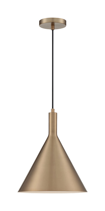 Nuvo Lighting 60-7118 One Light Pendant, Burnished Brass