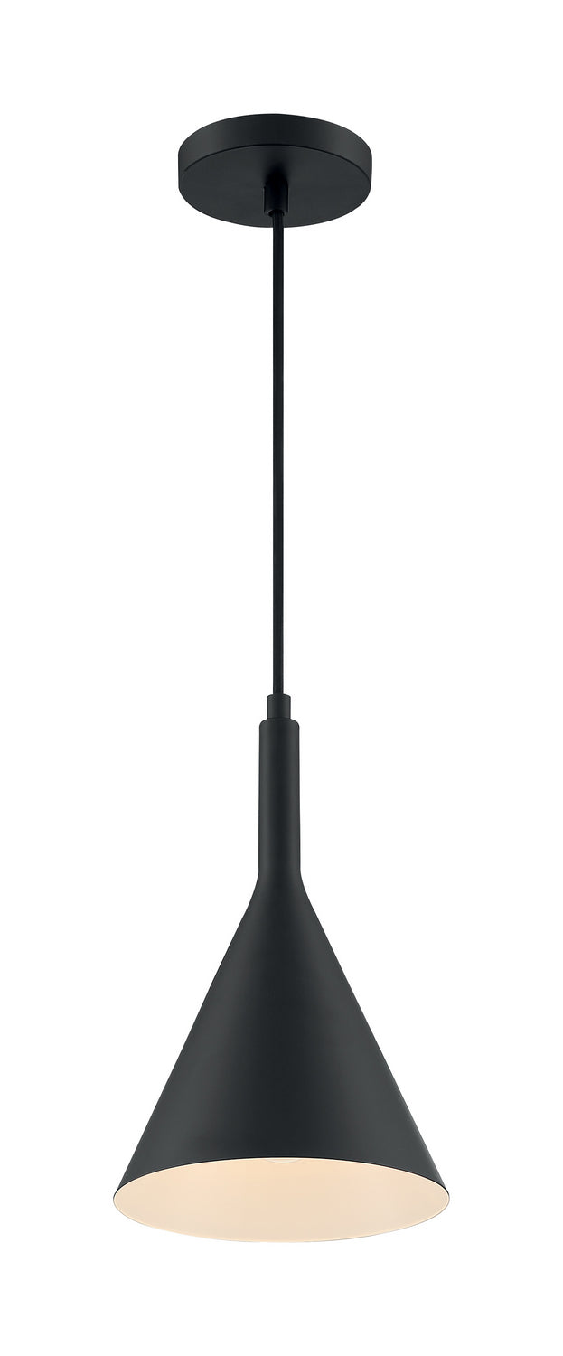 Nuvo Lighting 60-7127 One Light Pendant, Matte Black