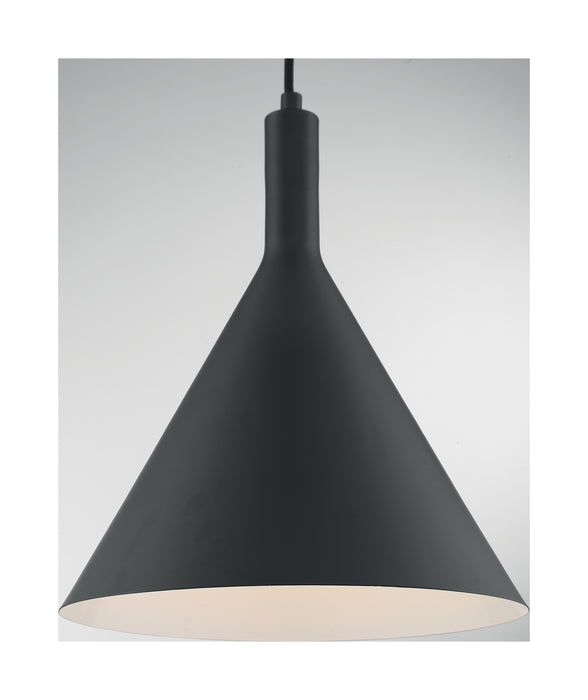 Nuvo Lighting 60-7128 One Light Pendant, Matte Black