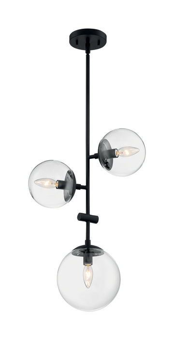 Nuvo Lighting 60-7134 Three Light Pendant, Matte Black