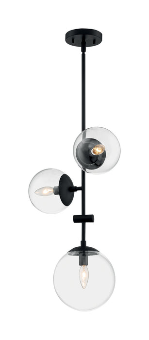 Nuvo Lighting 60-7134 Three Light Pendant, Matte Black