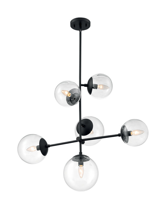 Nuvo Lighting 60-7135 Six Light Pendant, Matte Black