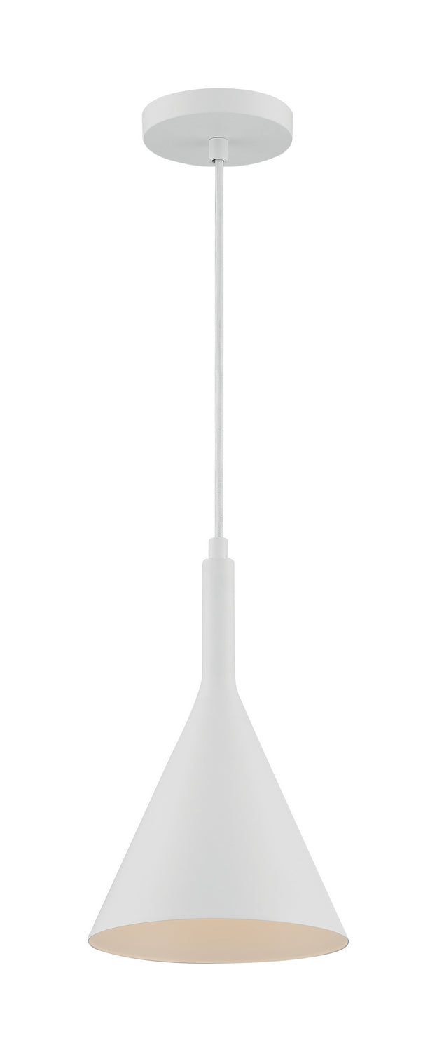 Nuvo Lighting 60-7137 One Light Pendant, Matte White