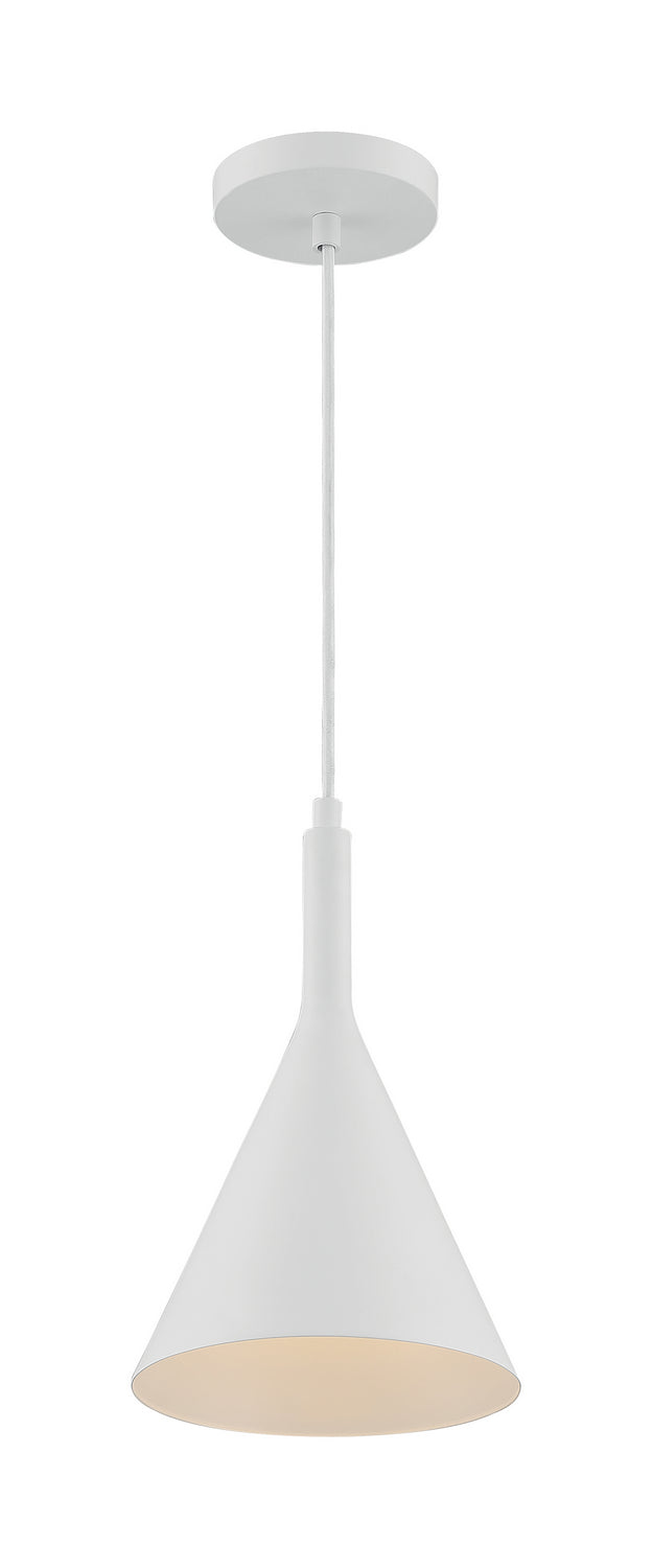 Nuvo Lighting 60-7137 One Light Pendant, Matte White
