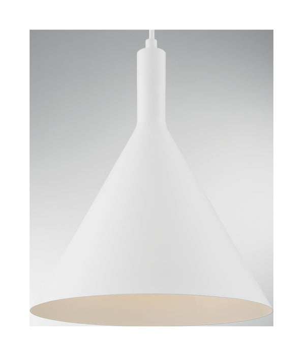 Nuvo Lighting 60-7138 One Light Pendant, Matte White