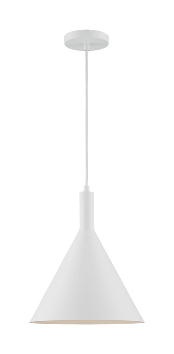 Nuvo Lighting 60-7138 One Light Pendant, Matte White