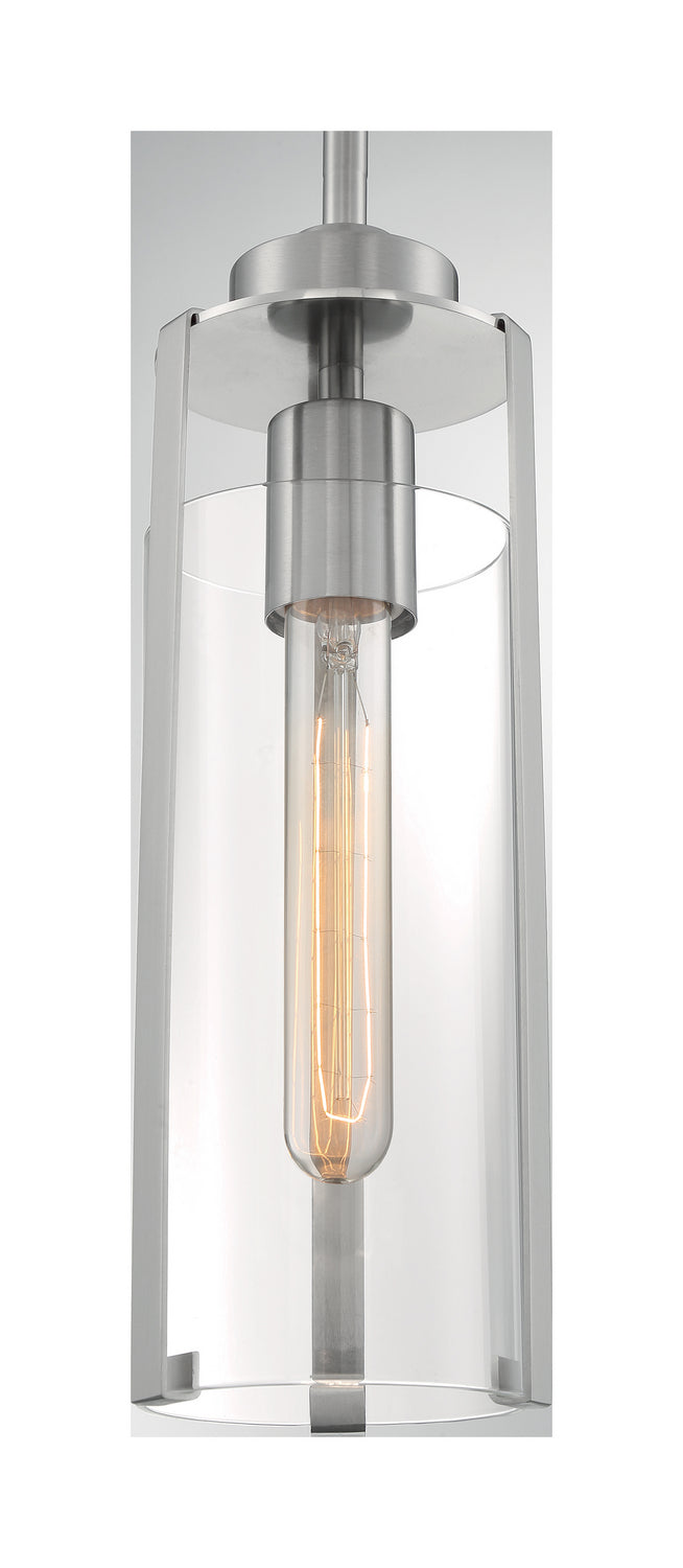 Nuvo Lighting 60-7140 One Light Mini Pendant, Brushed Nickel