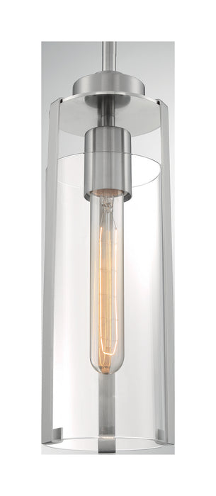 Nuvo Lighting 60-7140 One Light Mini Pendant, Brushed Nickel