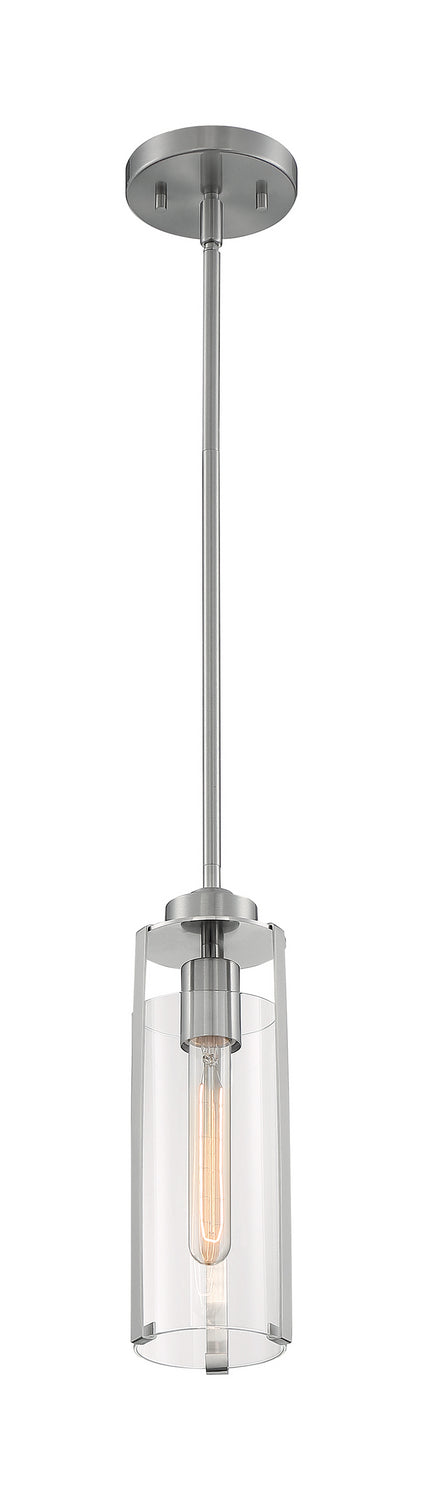 Nuvo Lighting 60-7140 One Light Mini Pendant, Brushed Nickel
