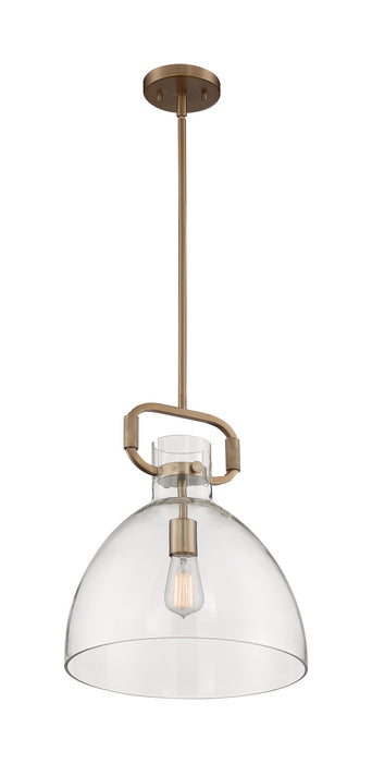 Nuvo Lighting 60-7142 One Light Pendant, Burnished Brass