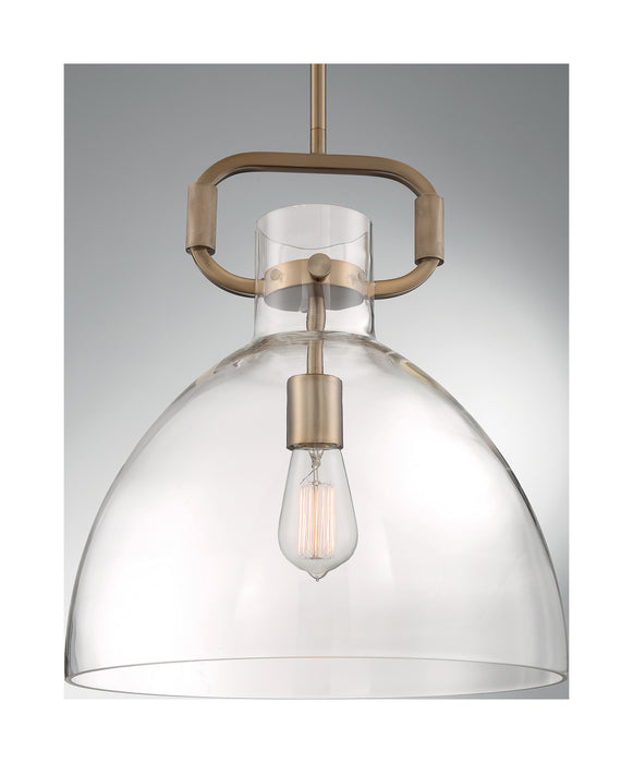 Nuvo Lighting 60-7142 One Light Pendant, Burnished Brass