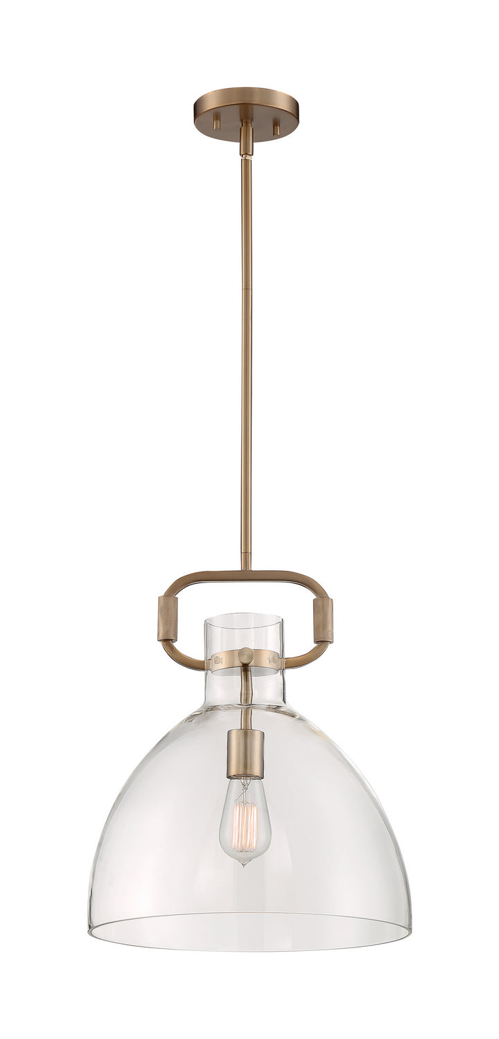 Nuvo Lighting 60-7142 One Light Pendant, Burnished Brass