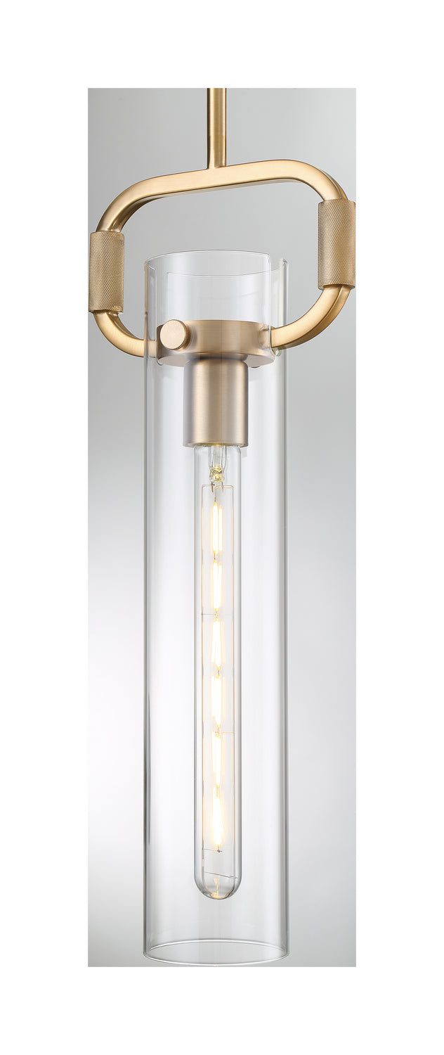 Nuvo Lighting 60-7143 One Light Pendant, Burnished Brass