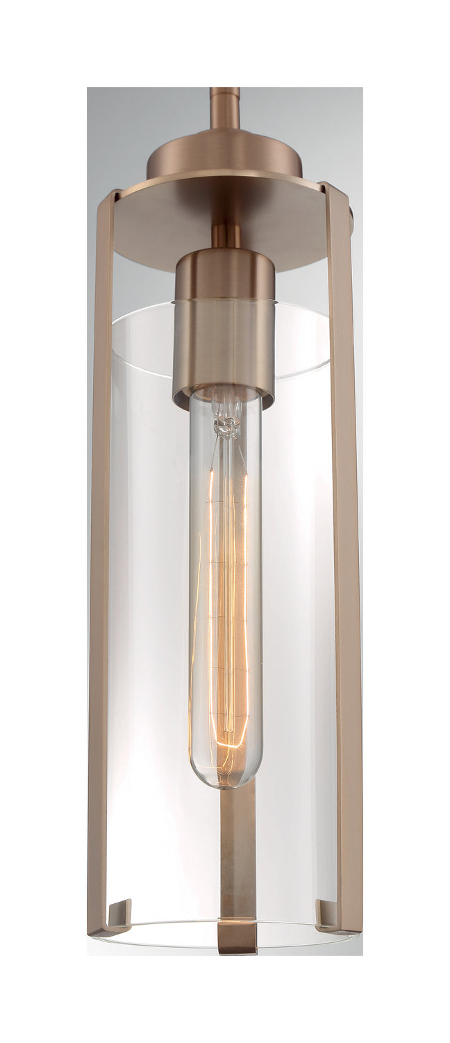Nuvo Lighting 60-7150 One Light Mini Pendant, Burnished Brass