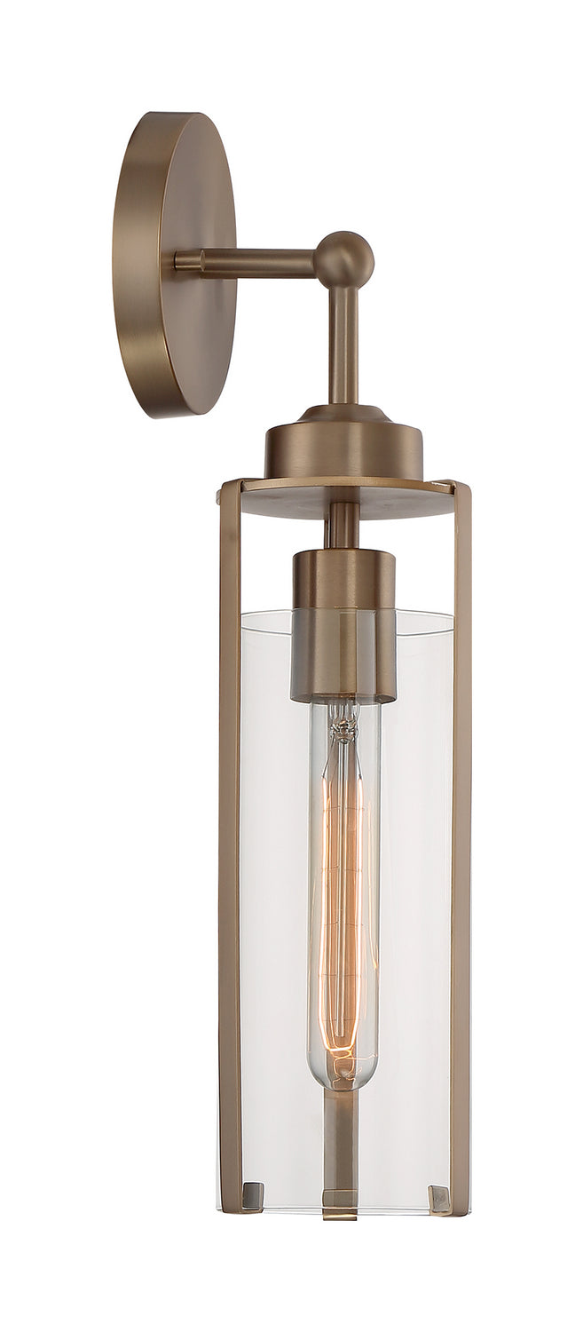 Nuvo Lighting 60-7151 One Light Wall Sconce, Burnished Brass