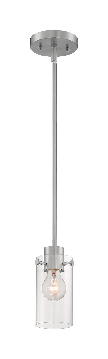 Nuvo Lighting 60-7170 One Light Mini Pendant, Brushed Nickel