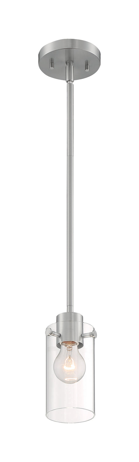 Nuvo Lighting 60-7170 One Light Mini Pendant, Brushed Nickel