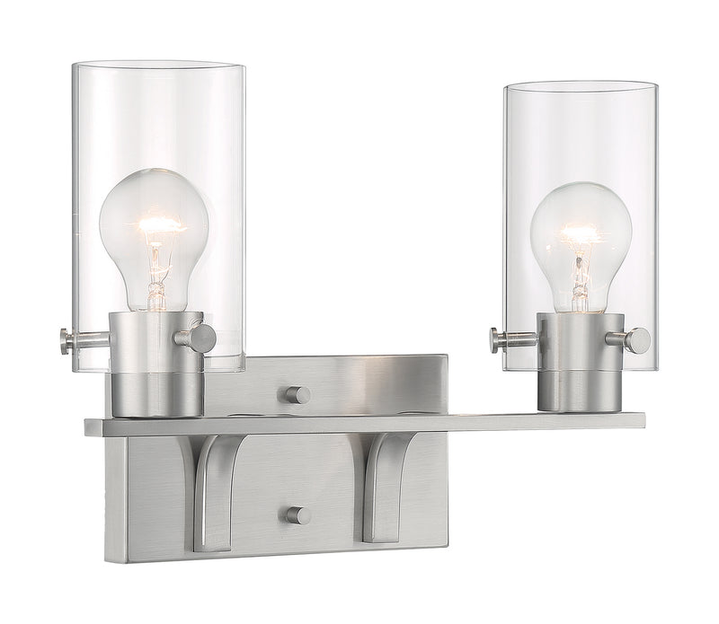 Nuvo Lighting 60-7172 Two Light Vanity, Brushed Nickel