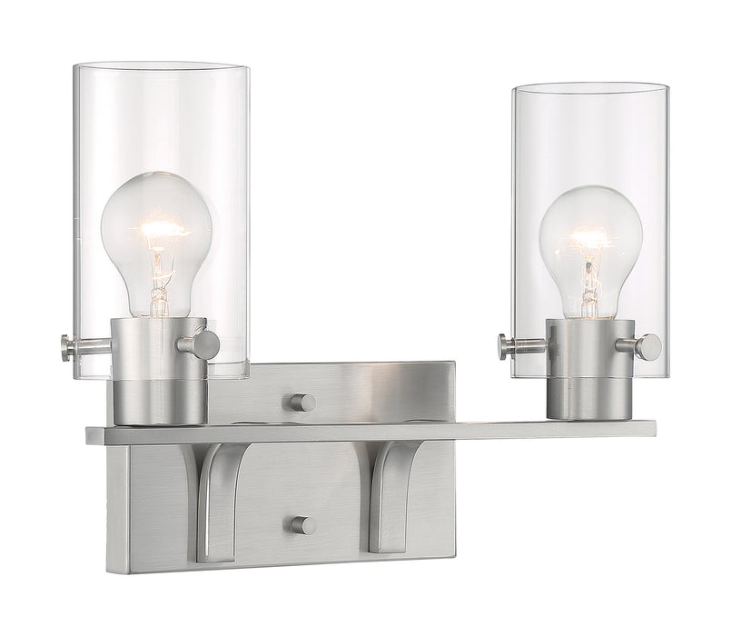 Nuvo Lighting 60-7172 Two Light Vanity, Brushed Nickel