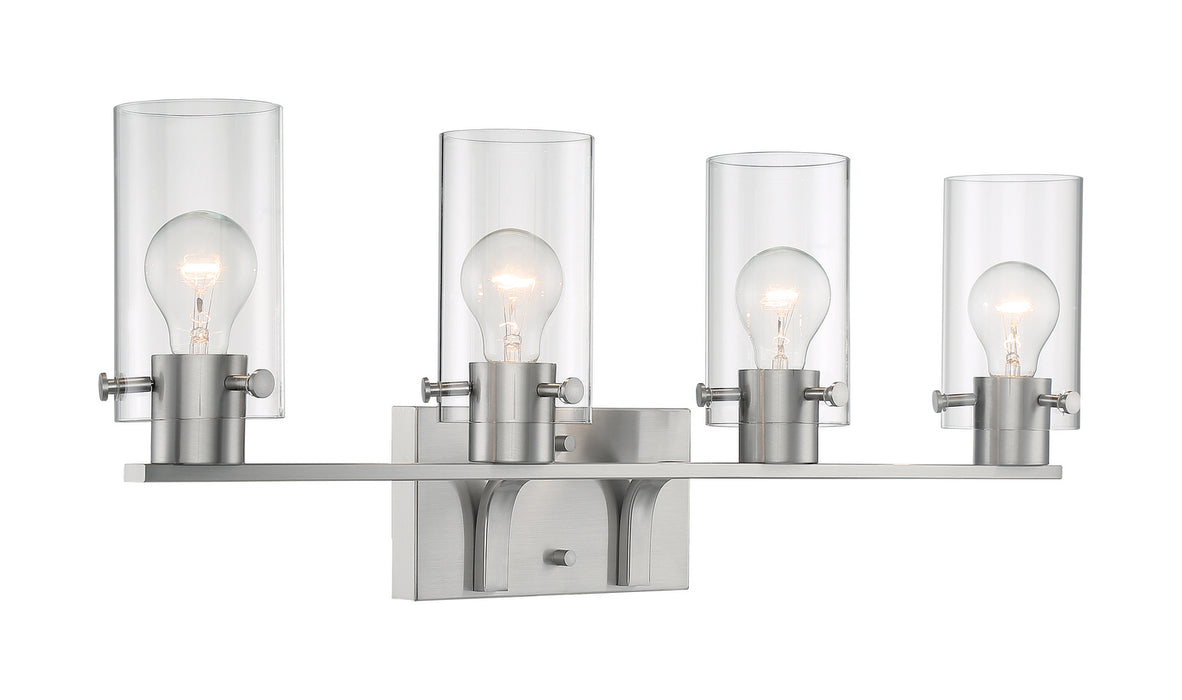 Nuvo Lighting 60-7174 Four Light Vanity, Brushed Nickel