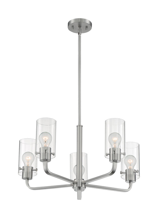 Nuvo Lighting 60-7175 Five Light Chandelier, Brushed Nickel