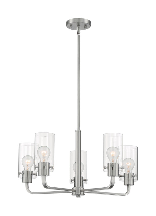 Nuvo Lighting 60-7175 Five Light Chandelier, Brushed Nickel