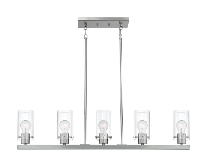 Nuvo Lighting 60-7176 Five Light Island Pendant, Brushed Nickel