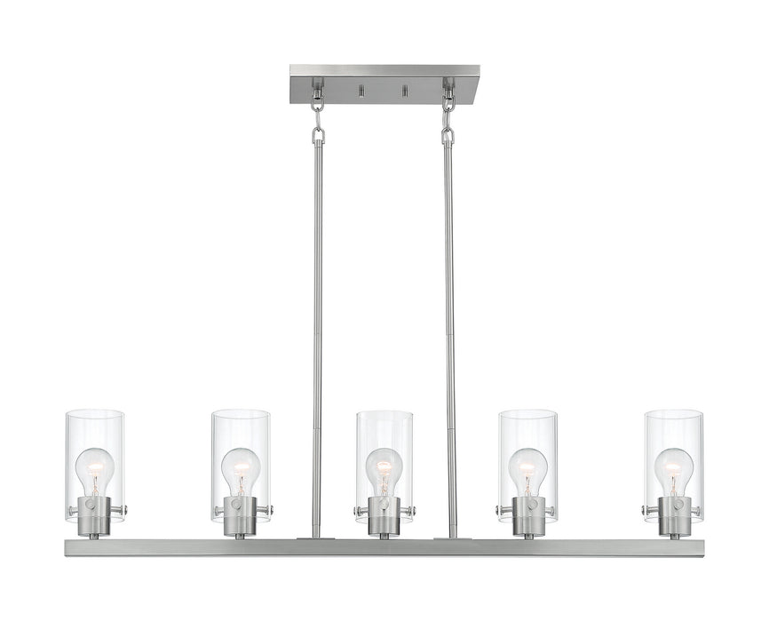 Nuvo Lighting 60-7176 Five Light Island Pendant, Brushed Nickel