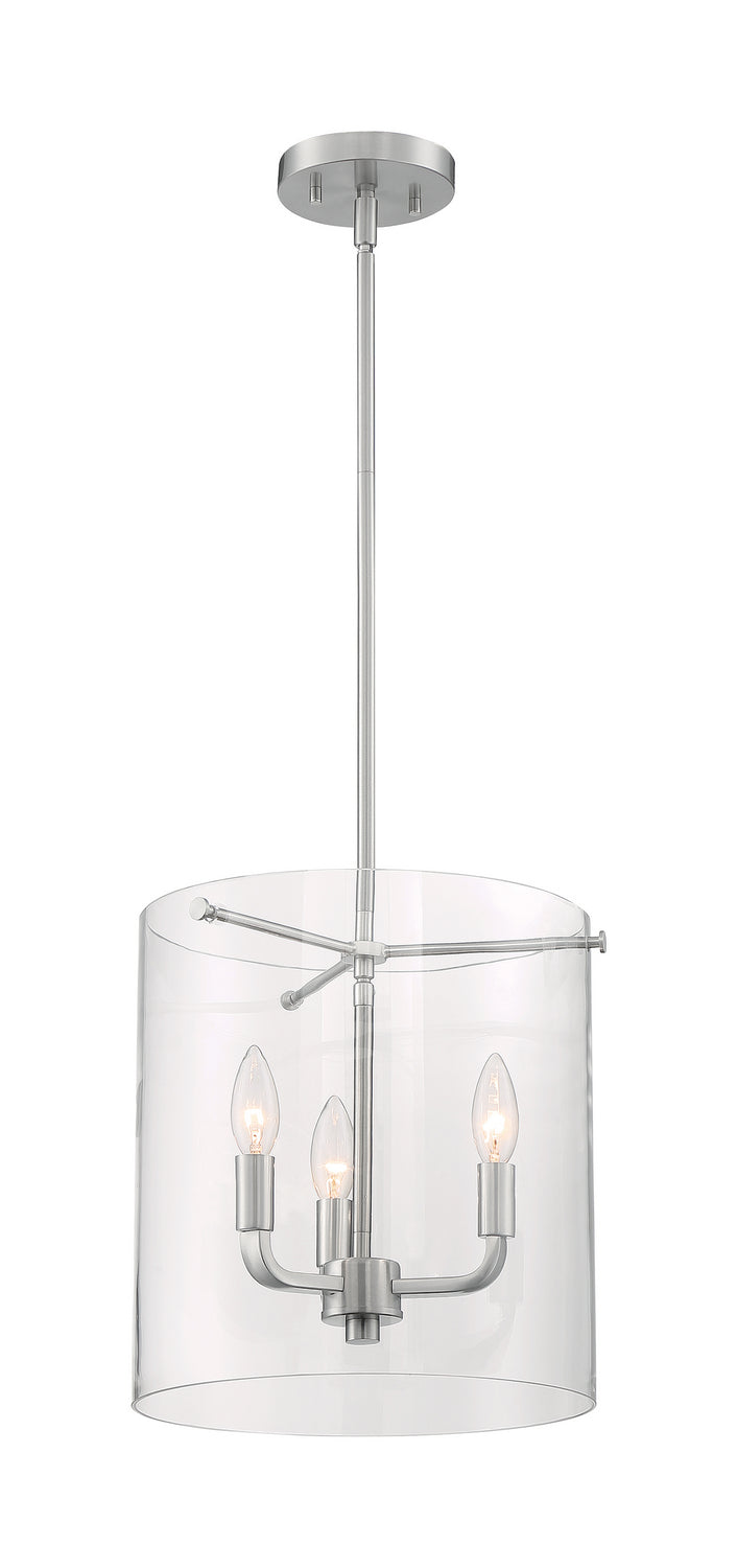 Nuvo Lighting 60-7177 Three Light Pendant, Brushed Nickel