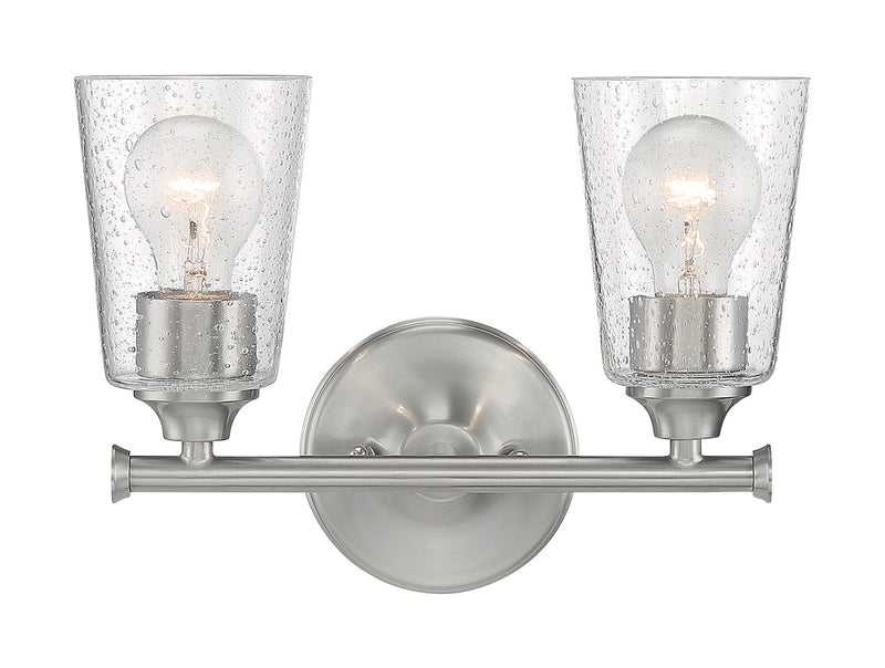 Nuvo Lighting 60-7182 Two Light Vanity, Brushed Nickel