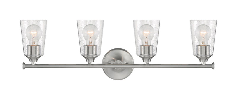 Nuvo Lighting 60-7184 Four Light Vanity, Brushed Nickel
