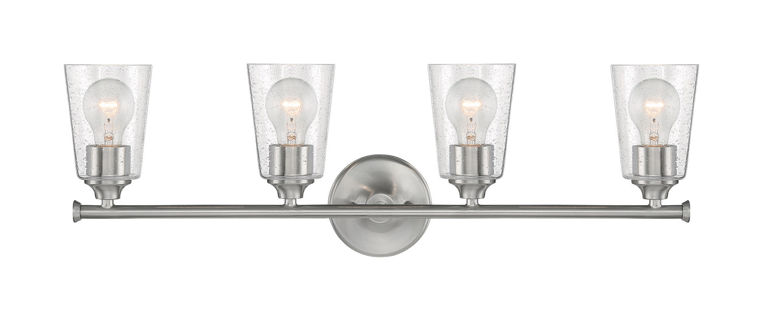 Nuvo Lighting 60-7184 Four Light Vanity, Brushed Nickel