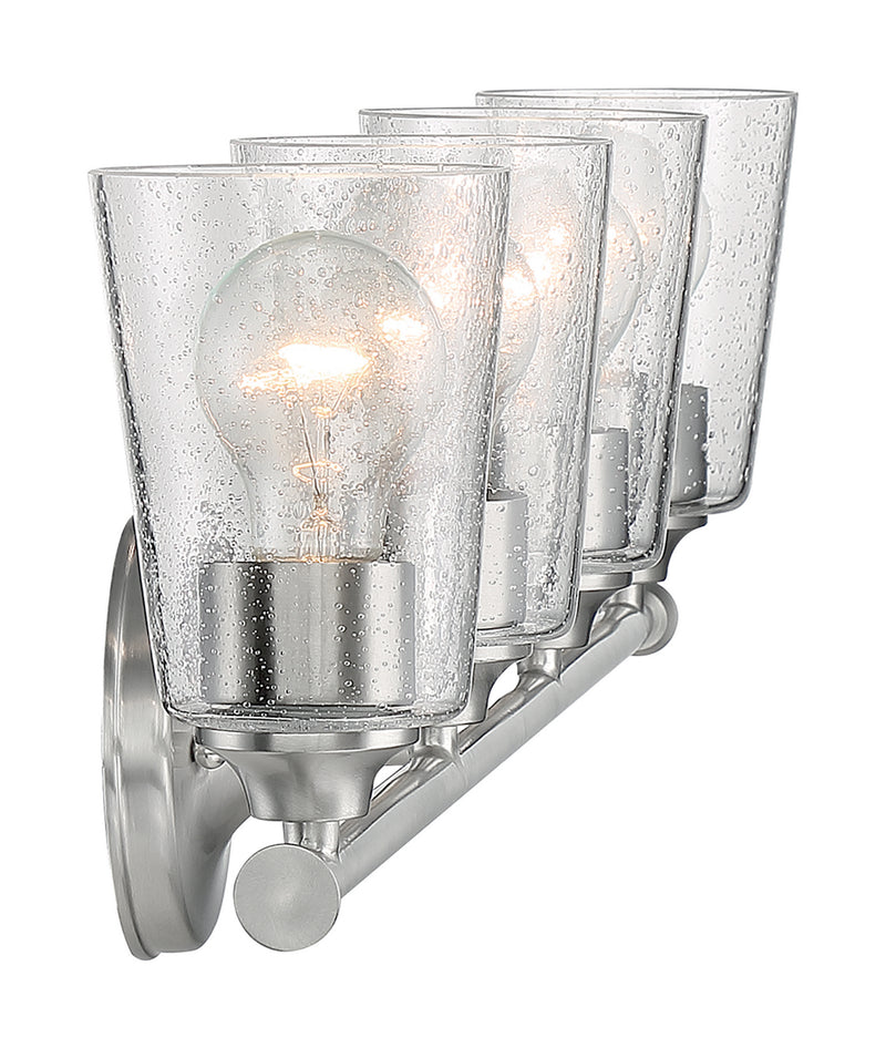 Nuvo Lighting 60-7184 Four Light Vanity, Brushed Nickel