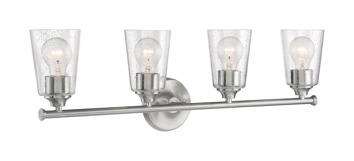 Nuvo Lighting 60-7184 Four Light Vanity, Brushed Nickel