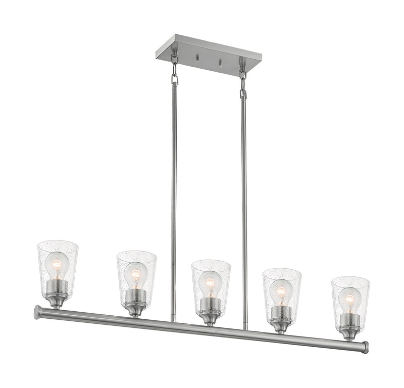 Nuvo Lighting 60-7186 Five Light Island Pendant, Brushed Nickel