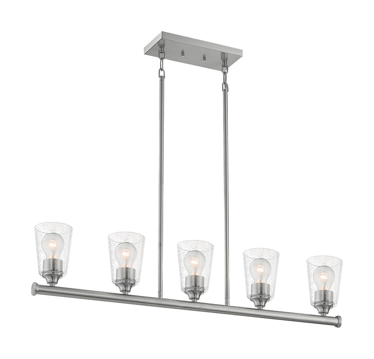 Nuvo Lighting 60-7186 Five Light Island Pendant, Brushed Nickel