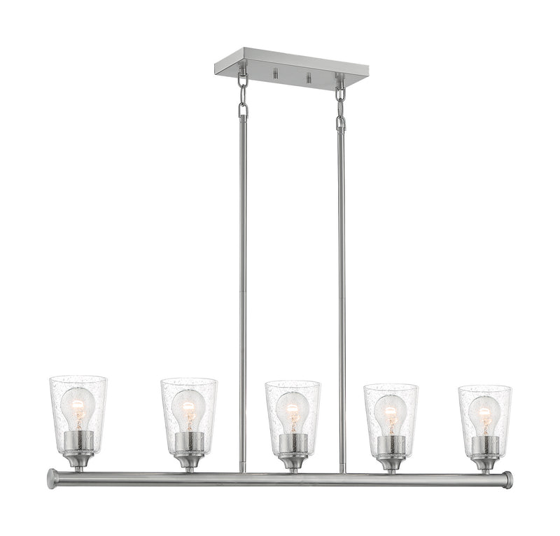 Nuvo Lighting 60-7186 Five Light Island Pendant, Brushed Nickel