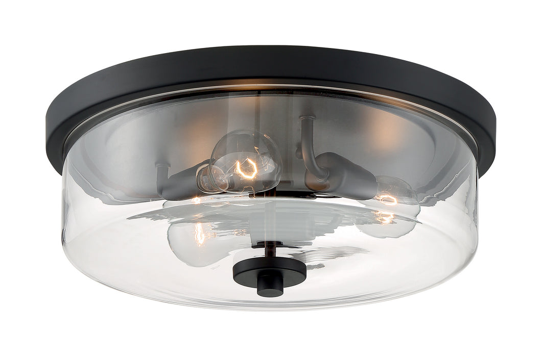 Nuvo Lighting 60-7269 Three Light Flush Mount, Matte Black