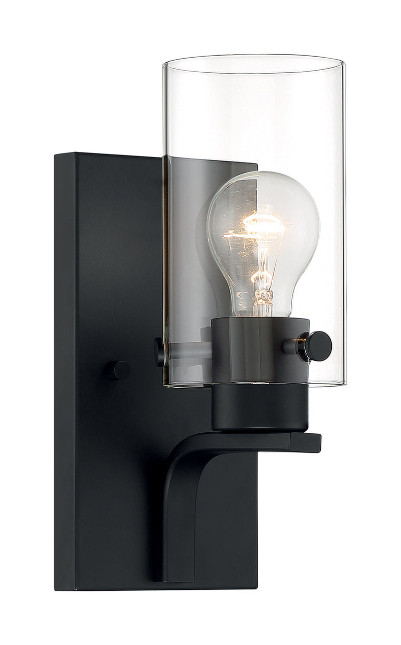 Nuvo Lighting 60-7271 One Light Vanity, Matte Black