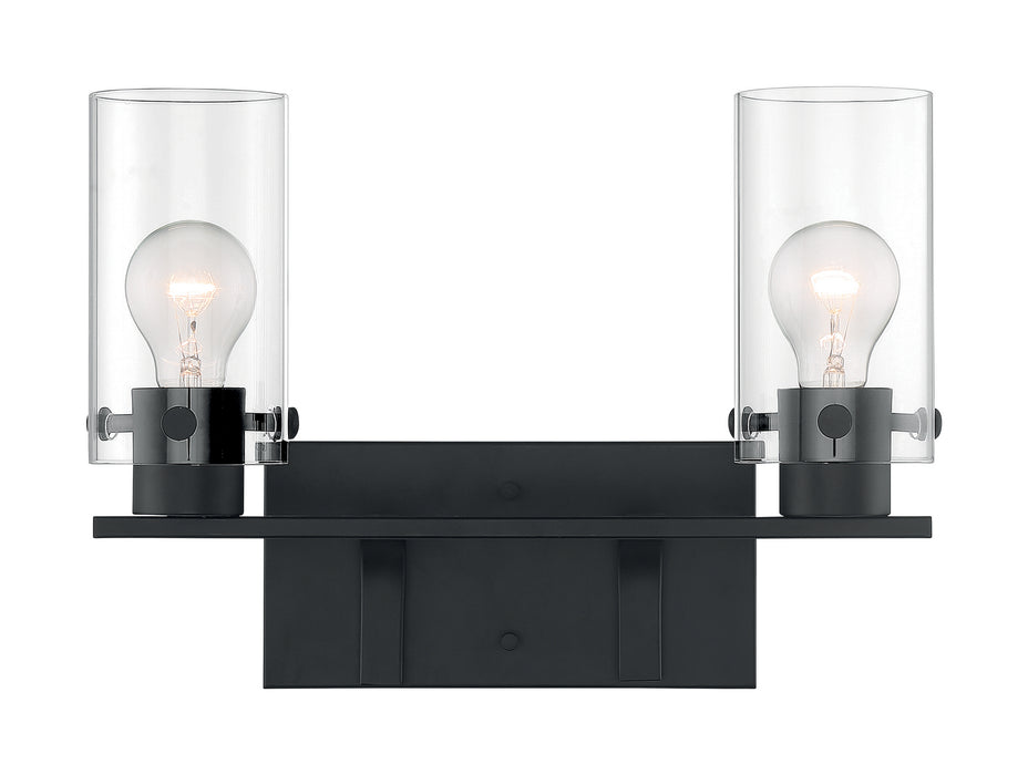 Nuvo Lighting 60-7272 Two Light Vanity, Matte Black
