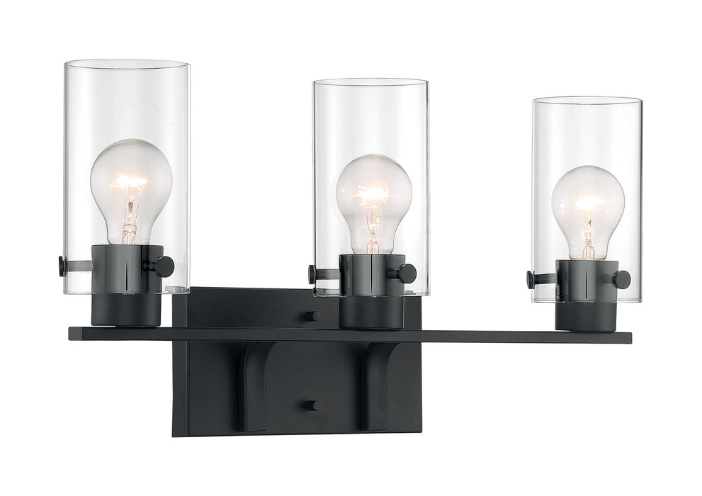 Nuvo Lighting 60-7273 Three Light Vanity, Matte Black