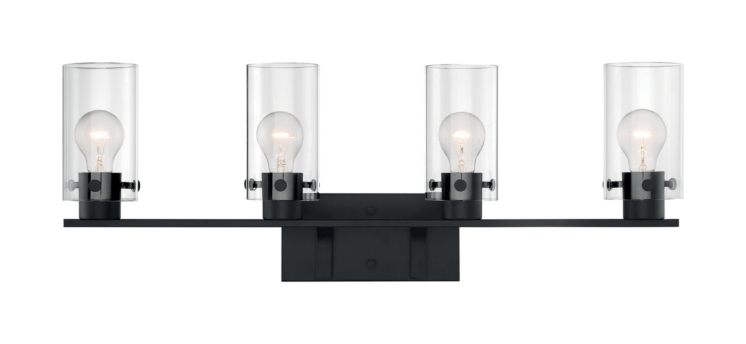 Nuvo Lighting 60-7274 Four Light Vanity, Matte Black