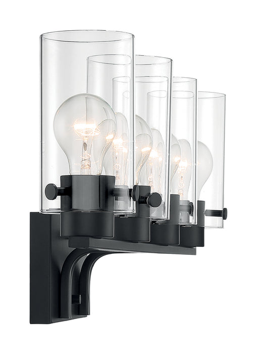 Nuvo Lighting 60-7274 Four Light Vanity, Matte Black