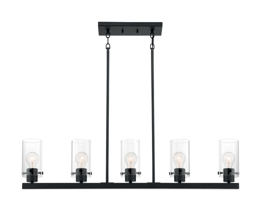 Nuvo Lighting 60-7276 Five Light Island Pendant, Matte Black