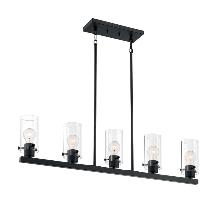 Nuvo Lighting 60-7276 Five Light Island Pendant, Matte Black