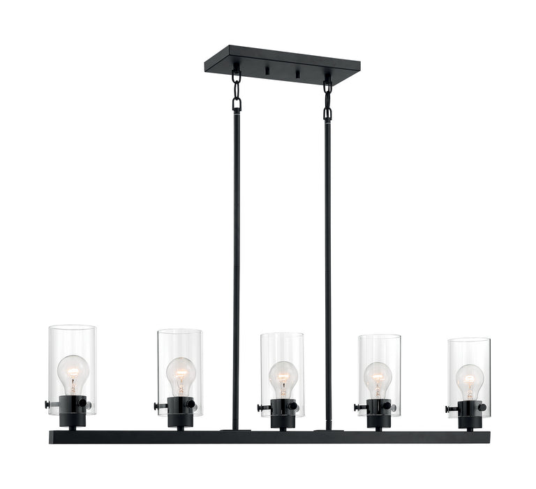 Nuvo Lighting 60-7276 Five Light Island Pendant, Matte Black