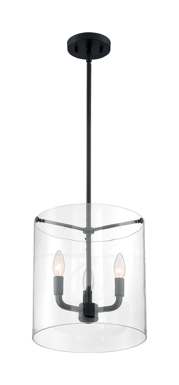 Nuvo Lighting 60-7277 Three Light Pendant, Matte Black